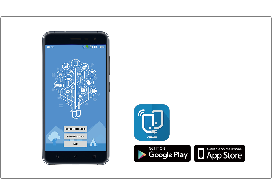 Приложение ASUS Extender позволят легко перенести данные для входа в маршрутизатор